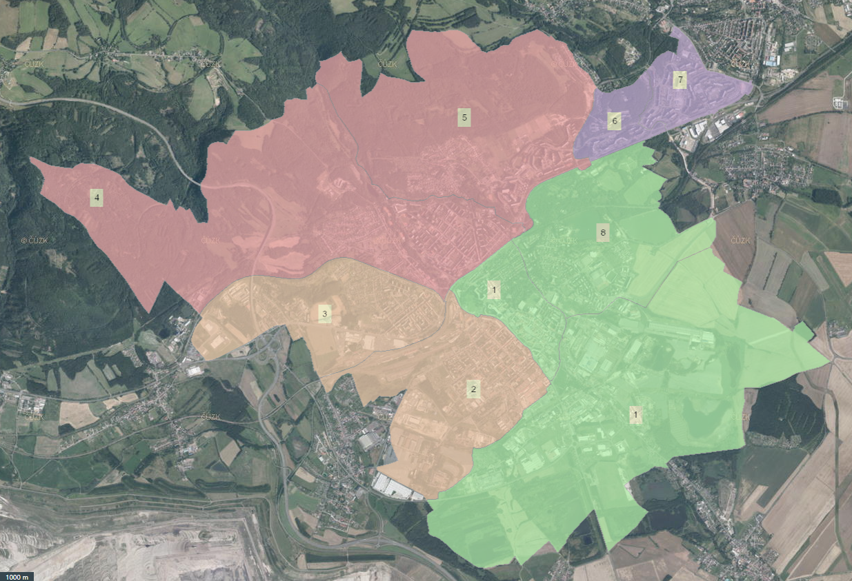Mapa okrsků