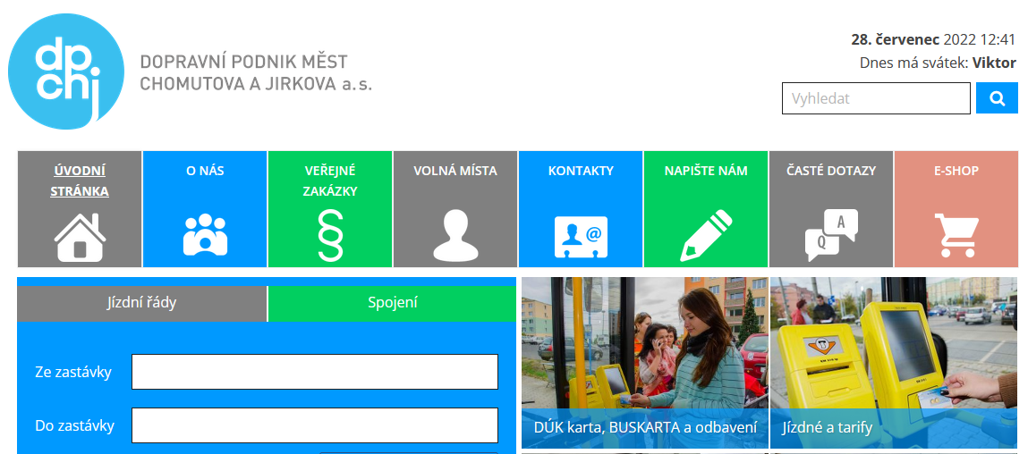 Dopravní podnik měst Chomutova a Jirkova a.s.